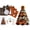 Orange Black Tree, variant on 2026 New 3D Quilted Fabric Christmas Tree Kit, DIY Patchwork Craft Set for Beginners, Handmade Tabletop Holiday Decor for Mantel, Office, and Shelf Display