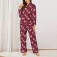 thumbnail image 2 of Lsque colorful Heart Pattern Long Sleeve Pajama Set for Women - Soft 2-Piece Sleepwear and Loungewear Set with Pockets, Comfy Nightwear-Large, 2 of 7