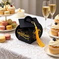 thumbnail image 6 of Yhmxh Graduation Cap Shaped Candy Favor Boxes with Tassels, Gift Treat Boxes for Graduation Party, Grad Ceremony Decor, Chocolate Cookie Candy Packaging and Graduation Table Centerpiece Decorations, 6 of 6