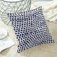 thumbnail image 4 of Navy Blue Pillow Covers 18x18 Inch Set of 2 Polka Dot Outdoor Decor Throw Pillows for Couch Modern Boho Design Watercolor Aesthetic Decorative Cushion Cases for Home Sofa Bed Decorations, 4 of 6