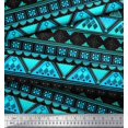thumbnail image 3 of Soimoi Cotton Cambric Fabric Aztec Geometric Printed Fabric 1 Yard 56 Inch Wide, 3 of 3