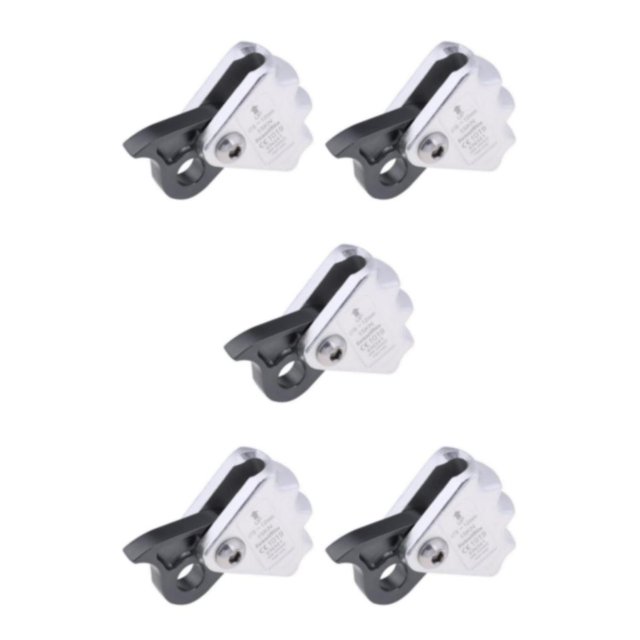 Shengyu Durable Grey Outdoor Climbing Mountaineering Rope Grab Protecta for 9mm-12mm Rope Rock Tree Style A 5Set