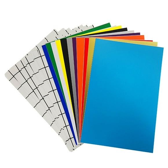 Coffret Standard de Coolinbo Autocollant 12pcs + Film de Transfert de Chaleur 12pcs pour Autocollant de Décoration de Fête