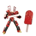 thumbnail image 1 of SharkTRUE 2-in-1 Ice Cream Deformation Robot for Image Jar Mecha Creative Warrior Model E3, 1 of 8