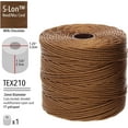 thumbnail image 3 of The Beadsmith S-Lon Bead Cord – .5 mm Twisted Nylon Cord, Milk Chocolate Color, TEX210, 77 Yards, 3 of 6