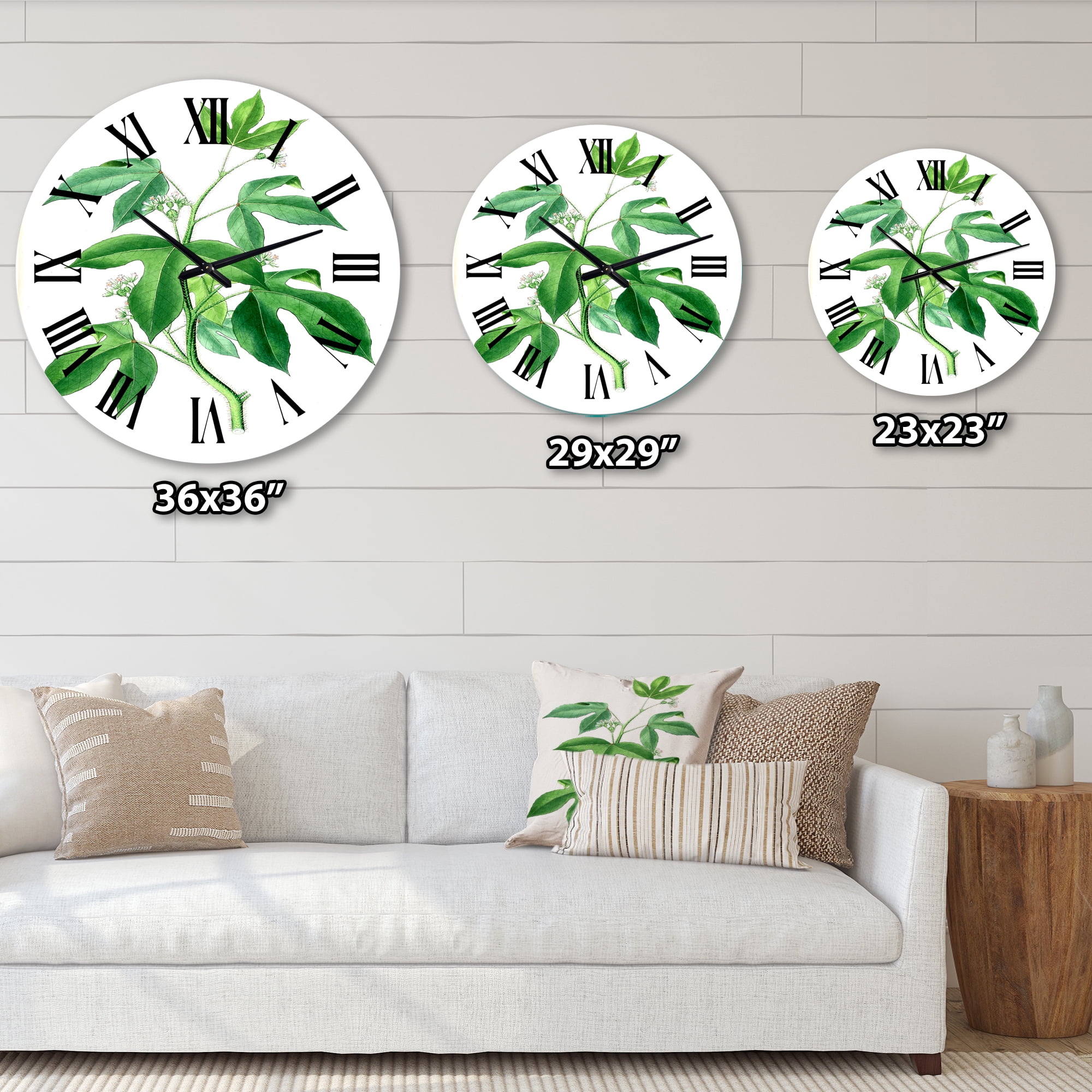 Designart 1 in Quartz Traditional Wall Clock