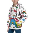 thumbnail image 2 of Lsque Sanrio Patten Youth Hoodie Sweatshirt Pullover with Kangaroo Pocket Boys and Girls Hoodie Warm Hoodie for Kids, 2 of 8