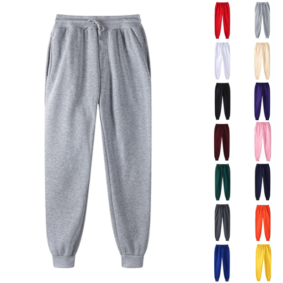 cocolona Womens Plus Size Drawstring Sweatpants Trendy Solid Color Joggers Pants Fall Winter Casual Sports Pants with Pockets