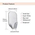 thumbnail image 4 of Small Sticky Hooks For Hanging Extra Strong Self Adhesive Hooks Heavy Duty Stick On Hooks For Walls,wall Hangers Without Nails,pack Of 10, 4 of 5