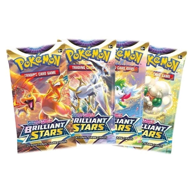 Lote Booster Pack Pokémon Brilliant Stars x4 sellado