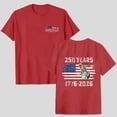 thumbnail image 4 of Leey-World 250 Years America Anniversary 250th Independence Day Freedom T-Shirt 250th Anniversary Usa Shirt(Red,3XL), 4 of 9