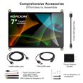 thumbnail image 4 of ROADOM 7&rsquo;&rsquo; Raspberry Pi Screen, IPS1024&times;600,Responsive Smooth Touch,Dual Built-in Speakers,HDMI Input,Compatible with Raspberry Pi, 4 of 8