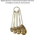 thumbnail image 5 of 4 Piece Gold Stainless Steel Measuring Spoons Set Gold Measuring Spoons (Set of 4), 5 of 5