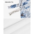 thumbnail image 6 of Tie Up Valance Curtain for Kitchen,Thanksgiving Pumpkin Maple Leaf Branches Rod Pocket Short Curtains Adjustable Tie-Up Shade Valances,Watercolor Blue Window Treatment for Bathroom Living Room, 6 of 8