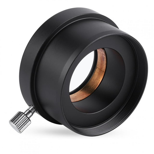 Adaptador de montura de ocular para telescopio de 2" a 1,25" Adaptador de accesorios de metal negro