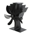 thumbnail image 4 of Ouitble Heat Powered Stove Fan, 7 Blade Aluminum Alloy Thermoelectric Fireplace Stove Fans for Wood Log Burners Fireplace(Black), 4 of 8