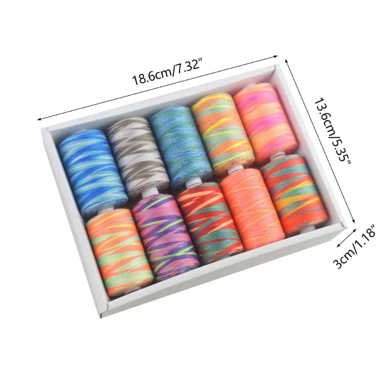 10 Roll Polyester Thread Sewing Thread for Sewing Machines Hand Stitching