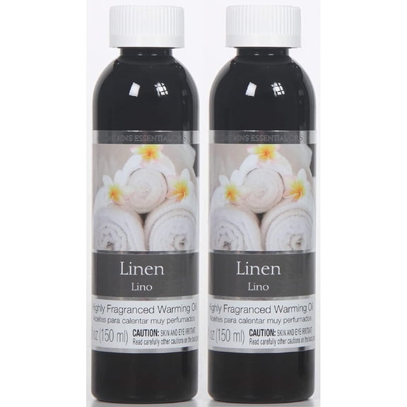 HOSLEY Linen Fragrance Oil Diffuser Set, 2 Pack, 5oz Each - Ideal for Home, Spa, Meditation, and Bathroom Settings