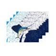 thumbnail image 4 of MKHERT Jumping Atlantic Sailfish Over an Abstract Background Placemats Table Mats for Dining Room Kitchen Table Decoration 12x18 inch,Set of 4, 4 of 4