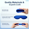thumbnail image 5 of FACEMOON Contoured Cooling Gel Eye Mask for Puffiness, Migraines, Dark Circles, Sinus & Eye Strain Relief, Reusable, Blue, Fits All Head Sizes, 5 of 8
