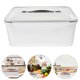 thumbnail image 2 of Contenedor de alimentos frescos, organizador de almacenamiento de frutas y pan con drenaje, 2 of 7