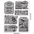 thumbnail image 2 of Retro Mushroom Bee Cling Rubber Stamp 7.09x8.66inch Crown Labels EVA Rubber Stamps Embossing Stamp Seal for DIY Scrapbooking and Card Making Paper Craft Decor, 2 of 7