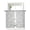 Gray, variant on Vintage Floral Curtains 45 Inch Length, Sheer Curtains for Bedroom Living Room Window Spring Dandelion Flowers Rustic Black Rod Pocket Voile Drapes Kitchen Curtains Small Half Window 42"x45" 2 Panels