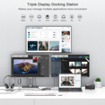 thumbnail image 5 of 11 in 1 4K 60Hz Quadruple Display USB C Laptop Docking Station,Compatible for Thunderbolt 3/4,USB 3.5mm Audio, 5 of 7