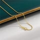 thumbnail image 4 of Cadena simple de plata de ley S925 bañada en oro de 18 quilates con forma de cruz y ondas de agua, cadena de clavícula múltiple con cuerpo lateral, 4 of 5