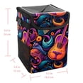 thumbnail image 5 of Musical Instrument Foldable Car Trash Can with Lid - Leak-proof Hanging Storage Bag for Car Trash Bin, Car Garbage Can, 5 of 6