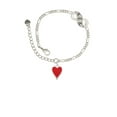 thumbnail image 2 of Delight Jewelry Silvertone Card Suit - Red Heart Silver-tone Paw Infinity Link Chain Bracelet, 6"+2" Extender, 2 of 3