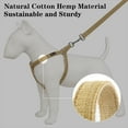 thumbnail image 3 of Plutus Pet Cotton Hemp Step In Dog Harness, Sustainable, Lightweight and Escape-Proof, Easy Walk Dog Harness for Puppy Small Medium and Large Dogs, Khaki, S, 3 of 7