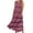 Pink, variant on Summer Fashion Maxi Beach Dresses for Womens 2025 Sleeveless And Linen Round Neck Printed Long Dress