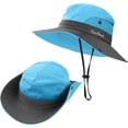 thumbnail image 3 of czcpp-Womens Ponytail Wide Brim Sun Hat Packable UV Protection Beach Cap for Fishing & Hiking u2026, 3 of 4