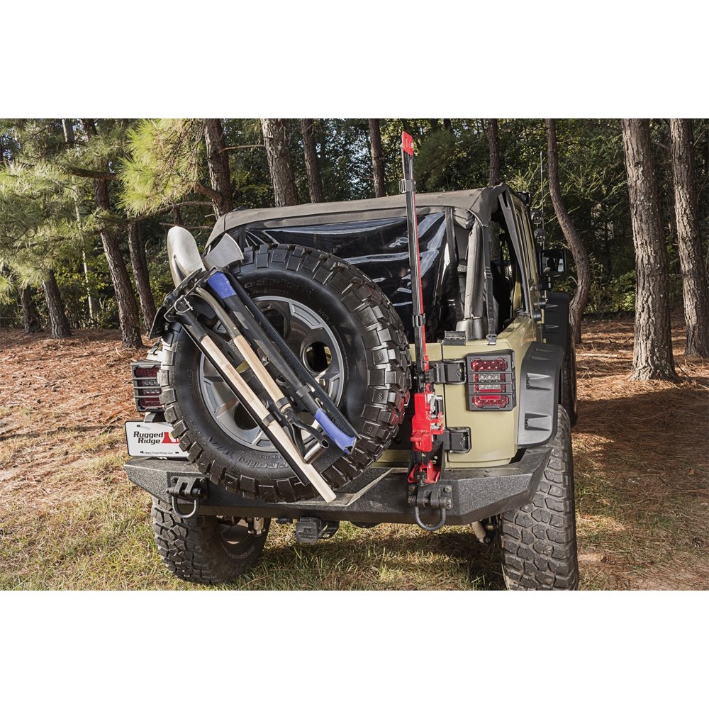 Rugged Ridge 13551.63 Spare Tire Tool Rack System;