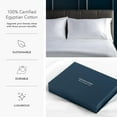 thumbnail image 2 of Fishers Finery 100% Certified Egyptian Cotton Sheet Sets, 500 Thread Count 4 Piece - Premium, Soft and Breathable Sheets - 16in Deep Pocket Classic Set (Ivory,K,4Pack), 2 of 6