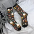 thumbnail image 5 of Pofeuu Gnome Insect Frog Print Crew Socks, Adult Running Hiking Socks for Youth and Adult, 5 of 6