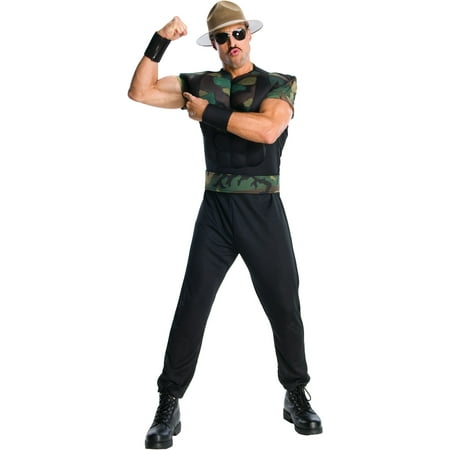 Adult WWE WWF Wrestling Sergeant Sargent Sgt. Slaughter Costume
