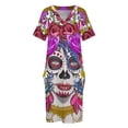 thumbnail image 4 of Vestido holgado con bolsillos Katrina mexicana, moda femenina, vestidos elegantes de Corea para mujer 2025, 4 of 7
