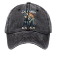 thumbnail image 2 of America 250 Merchandise Us 250th Anniversary Hat 250 Anniversary Usa Hat Usa 250th Anniversary Hat 250 Years Anniversary Golf Hat 1776 2026 Us Patriotic Denim Baseball Cap Running Dad Caps, Black, 2 of 4