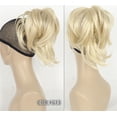 thumbnail image 4 of Adjustable Messy Style Ponytail Hair Extension Synthetic Hairpiece with Jaw Claw Amazing Shape For Women, 613 Blonde, 4 of 6