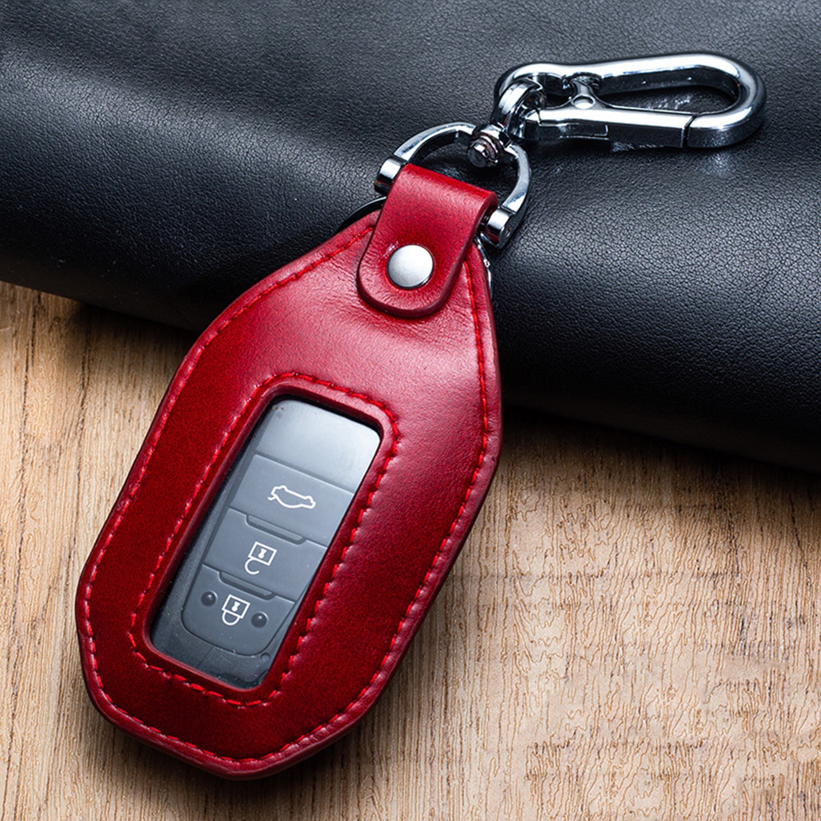 Leather Zipper Car Key Case  Keys Origanizer Keychain – POPSEWING®