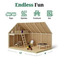 thumbnail image 6 of Little Cottage Co. 11x12 Craftsman Playhouse with Floor and Slide, Outdoor Wood Do-It-Yourself Kit, 6 of 18