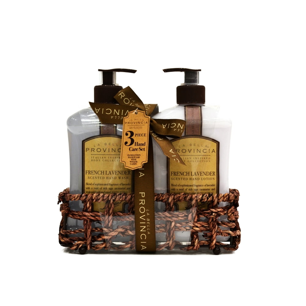 La Bella Provincia Hand Wash and Lotion with a Wicker Basket Gift Set