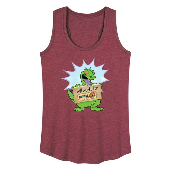 Rugrats - Will Work For Reptar - Women's Racerback Tank Top