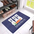 thumbnail image 3 of MKHERT Cute Friends Forever Bunnies with Carrot Doormat Rug Home Decor Floor Mat Bath Mat 30x18 inch, 3 of 3