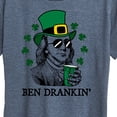 thumbnail image 3 of Instant Message - St. Paddy's Ben Drankin - Women's Short Sleeve Graphic T-Shirt, 3 of 6