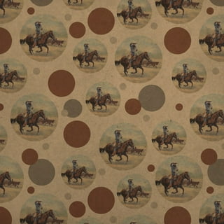  GRAPHICS & MORE Horse Silhouette Cowboy Western Gift Wrap  Wrapping Paper Roll : Health & Household