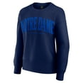 thumbnail image 2 of Women's Fanatics Navy Notre Dame Fighting Irish Supersoft Flow Fleece Pullover Sweatshirt, 2 of 7