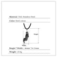 thumbnail image 2 of PAMTIER Men's Stainless Steel Vintage Personality Cool Classic Dragon Fish Biker Pendant a Fish Leaping Over the Dragon Gate Lucky Amulet Necklace, 2 of 5